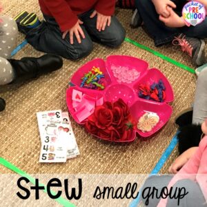 Counting Stews! A hands on counting game perfect for preschool, pre-k, and kindergarten. How to create them, how to implement them, and what students are learning.