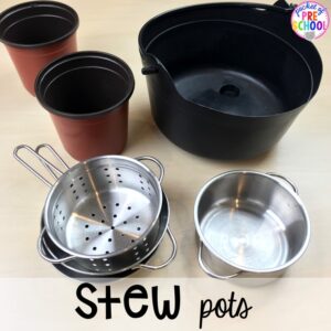 What pots to use for Counting Stews! A hands on counting game perfect for preschool, pre-k, and kindergarten. How to create them, how to implement them, and what students are learning.