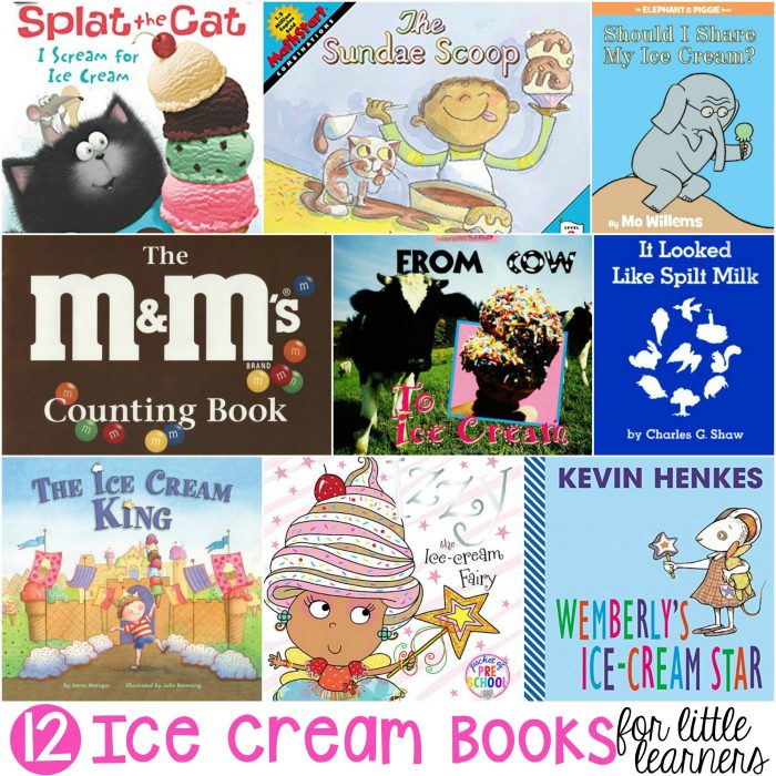 ice cream toys and books