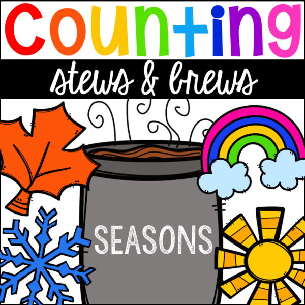 Counting stews and brews with a seasonal twist for tons of math skills in a fun game for preschool, pre-k, and kindergarten students.