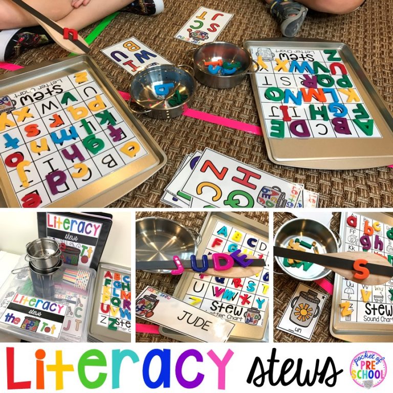 Literacy Stews – A Fun Letter, Sound, Name, and Sight Word Game