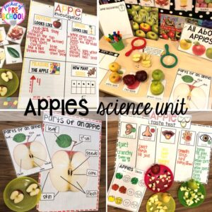 Explore apples for preschool, pre-k, and kindergarten students with this science unit.