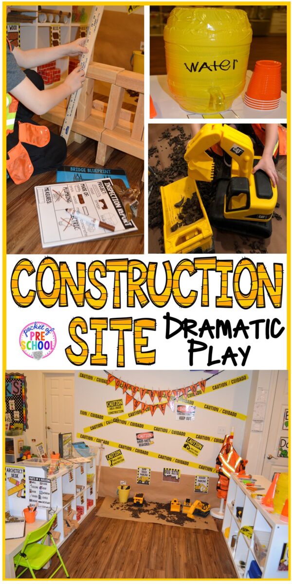 Construction Site Dramatic Play - Pocket of Preschool