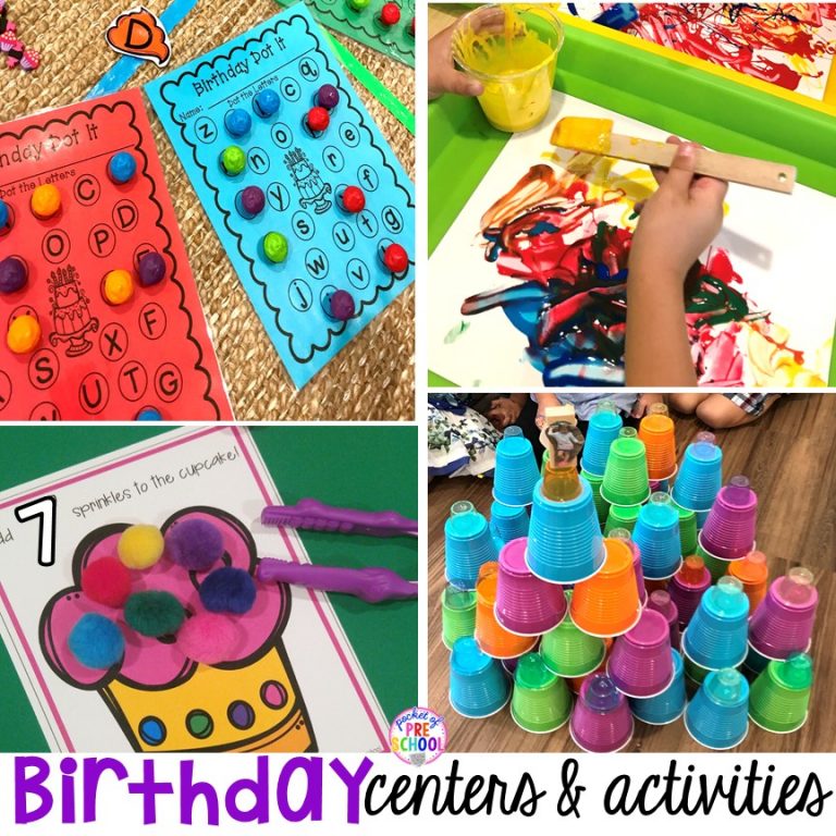 Birthday Themed Centers & Activities for Little Learners