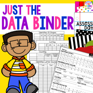 Grab the data binder for preschool, pre-k, and kindergarten students that were designed to be simple and helpful.