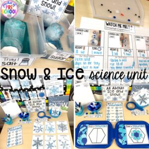 Explore snow and ice for preschool, pre-k, and kindergarten students with this science unit.