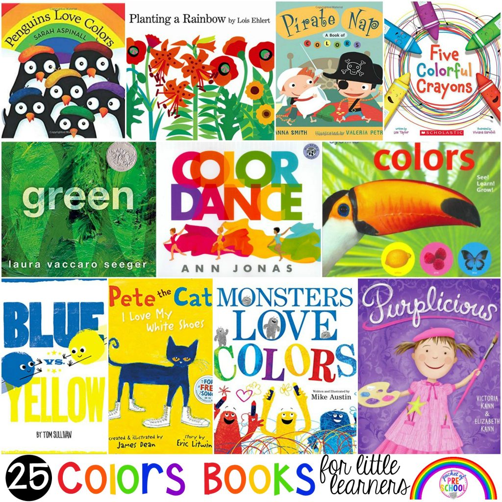 Color and Colors Mixing book list just for little learners (preschool, pre-k, and kindergarten) #booklist #colortheme #preschool #prek