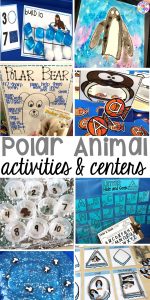 Polar animal themed activities and centers for preschool, pre-k, and kindergarten. Penguin directed drawing FREEBIE! #polaranimals #polaranimaltheme #preschool #prek