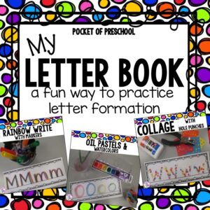 Letter Formation Books are a fun way to practice handwriting and letter formation for preschool, pre-k, and kindergarten.
