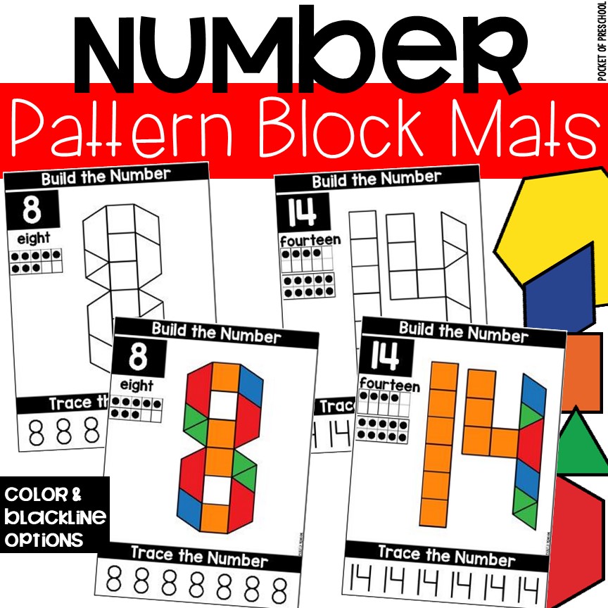 Geoboard Number Mats for Preschool & Pre-K - Pre-K Pages