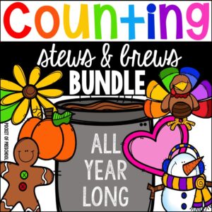 Themed Counting Stews - a fun hands on counting game for prschool, pre-k, and kindergarten.