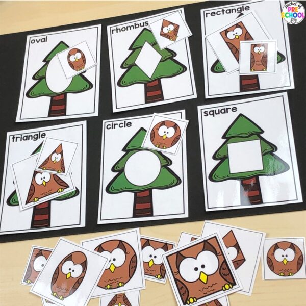 Have a nocturnal animals theme in your preschool, pre-k, or kindergarten classroom while learning math and literacy skills.