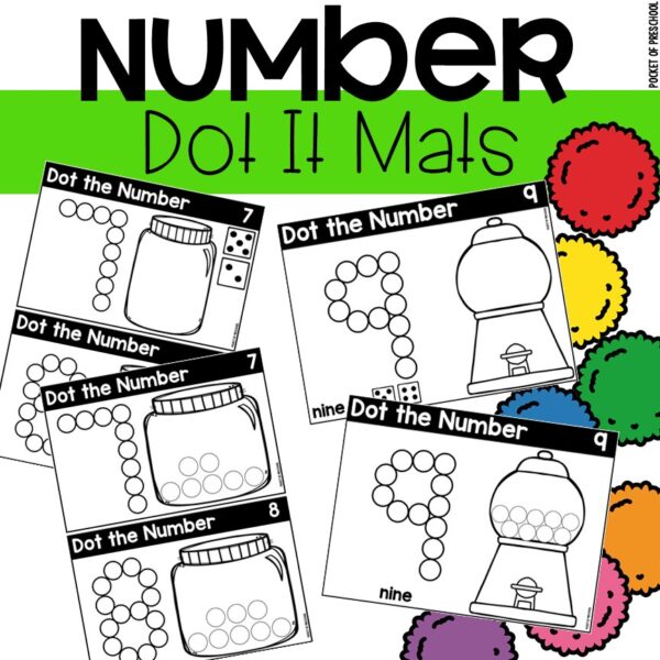 Dot It Number Mats - Fine Motor Fun! - Pocket of Preschool