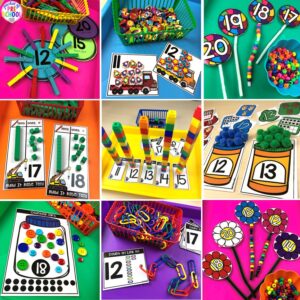 Learn about the numbers 11-20 with this printable math unit designed for preschool, pre-k, and kindergarten students.