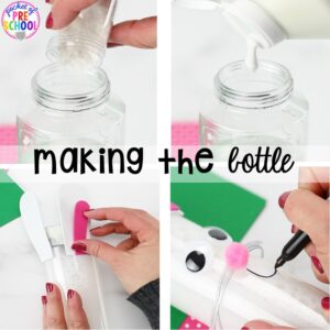 How to make a Easter bunny sensory bottle!