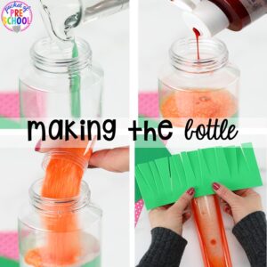 How to make a carrot sensory bottle!
