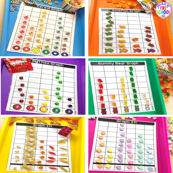 Learn about sorting ang graphing with this math unit designed for preschool, pre-k, and kindergarten students.