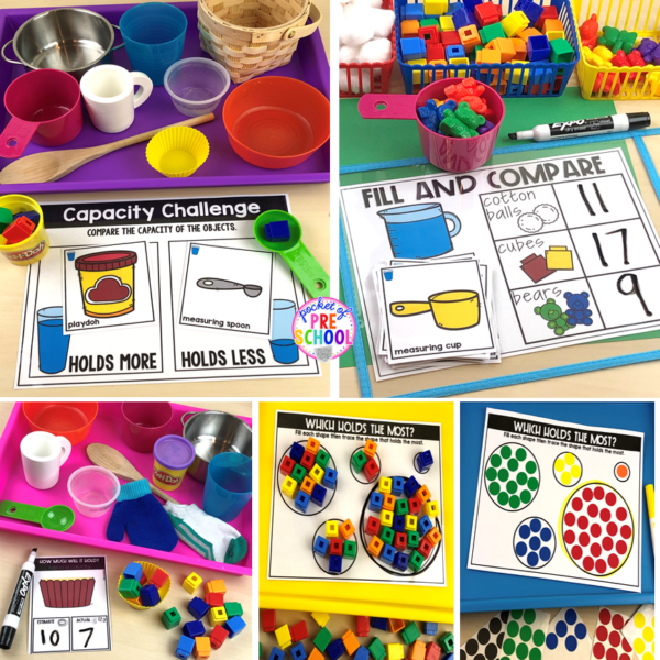 Explore measurement with your preschool, pre-k, and kindergarten students with this printable math unit.