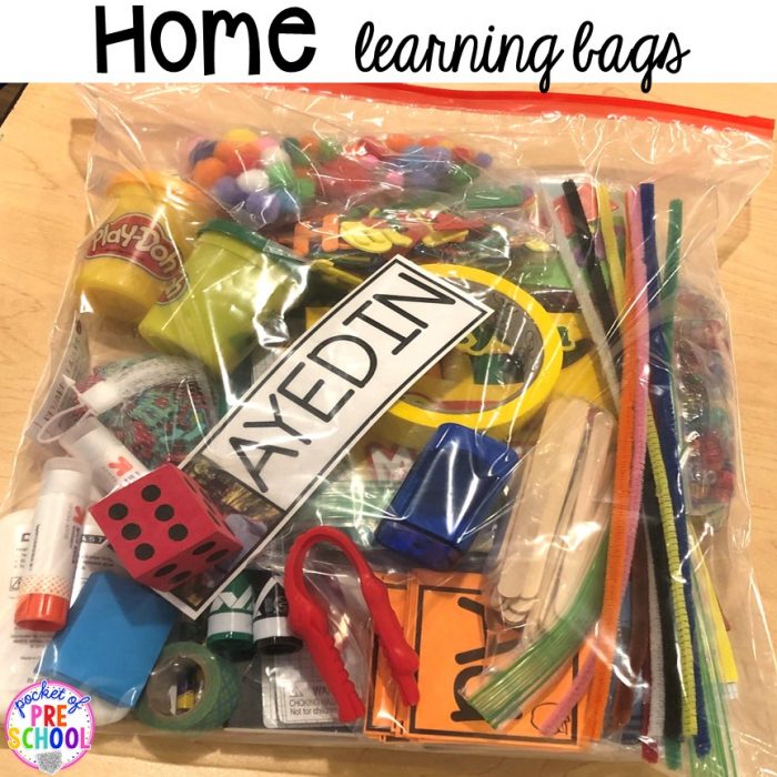 Take Home Learning Bags - Pocket of Preschool