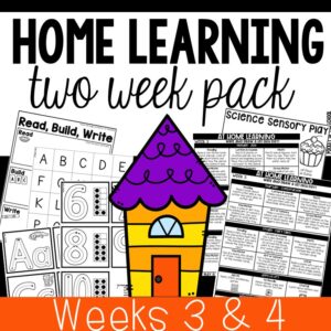 Home Learning Lesson Plans for Preschool, Pre-K, and Kindergarten - perfect for distant learning or summer months.