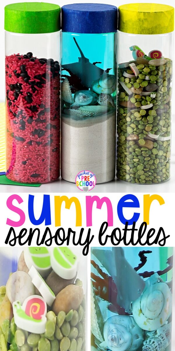 Summer Sensory Bottles - Pocket of Preschool