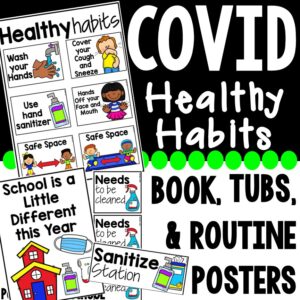 Teach preschool, pre-k, or kindergarten students about covid and other ways to stay healthy.