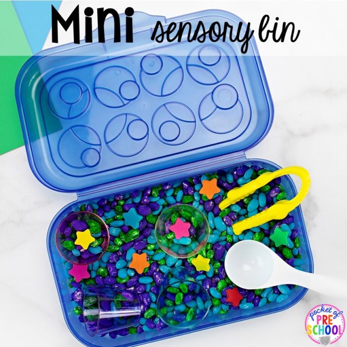 How to Dye Beans and Make a Mini Sensory Bin - Pocket of Preschool