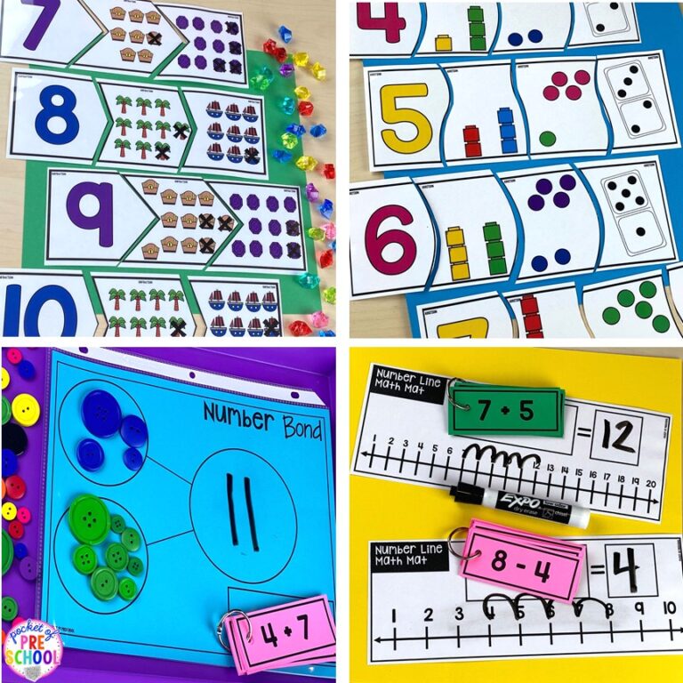 Addition and Subtraction Preschool, Pre-K, & Kinder - Math for Little ...