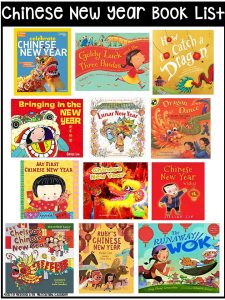 Lunar Chinese New Year book list for preschool, pre-k, and kindergarten - circle time and read alouds