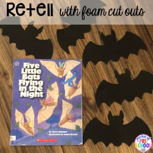 Retell stories with felt cut outs during circle. Read aloud and circle time ideas to make it fun and engaging. #circletime #readaloud #retelling #preschool #prek #kindergarten