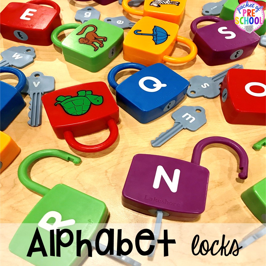 Favorite Lakeshore lliteracy activities and toys for preschool and prek. #lettergame #preschool #prek