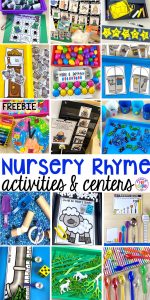 avorite Nursery Rhyme activities and centers for preschool, pre-k, and kindergarten. #nurseryrhymes #preschool #prek #kindergarten
