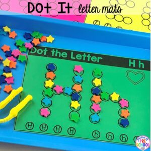 Letter Alphabet Mat bundle with 9 different letter mat sets for preschool, pre-k, and kindergarten!