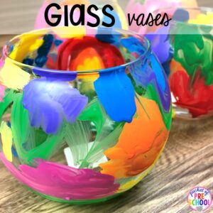 Glass vase kid made gift! Top 10 Kid made gifts for Mother's Day, Father's Day, Grandparent's Day, and Christmas. #kidmadegift #mothersdaygift #fathersdaygift