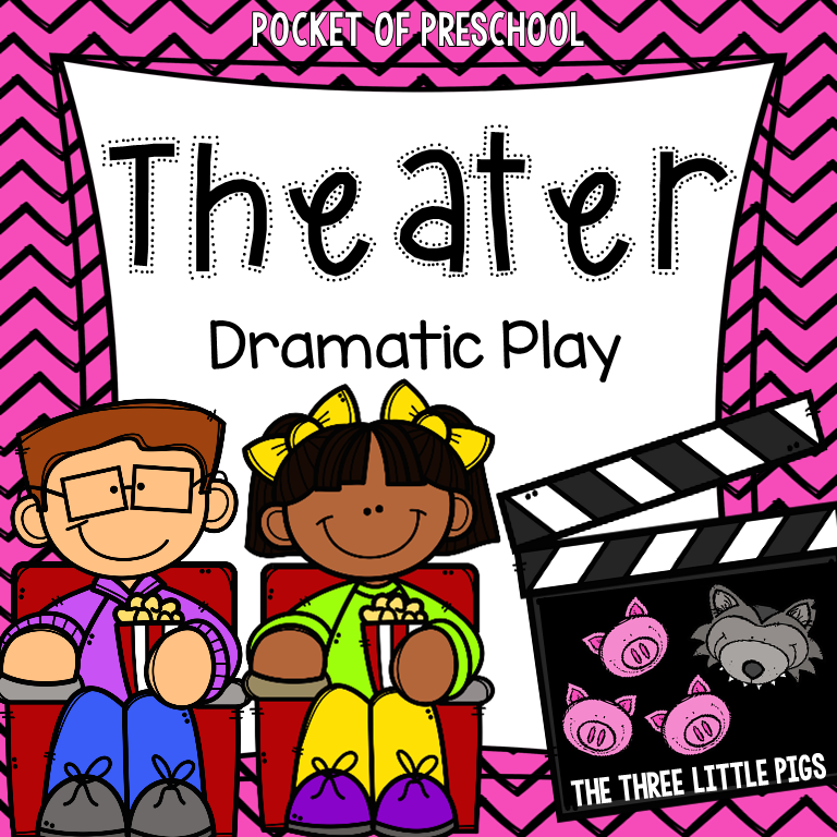 How to change the dramatic play center into a Fairy Tale Theater for a fairy tale theme or reading theme. #dramaticplay #pretendplay #preschool #prek #kindergarten 