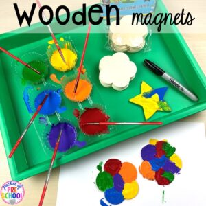 Wooden magnet kid made gift! Top 10 Kid made gifts for Mother's Day, Father's Day, Grandparent's Day, and Christmas. #kidmadegift #mothersdaygift #fathersdaygift