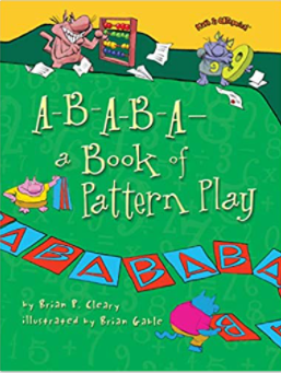 Patterns book list for preschool, pre-k, and kindergarten. Perfect for a math unit or patterns theme. #patterntheme #mathunit #booklist #childernsbooklist