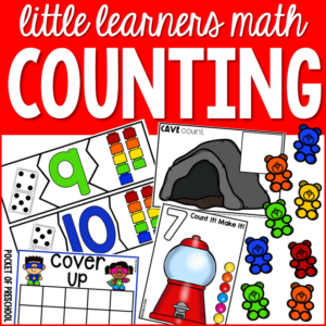 Practice counting 1-10 with your preschool, pre-k, and kindergarten students