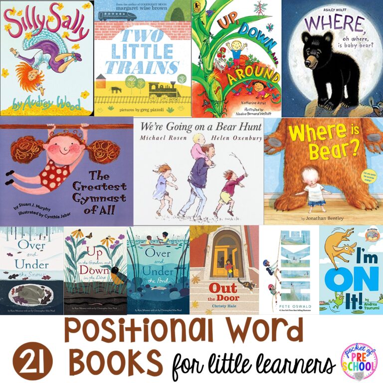21 Positional Words Book List for Little Learners