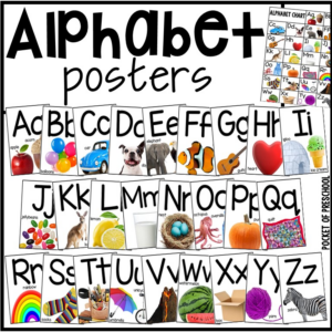 Real image alphabet posters for your preschool, pre-k, or kindergarten room.