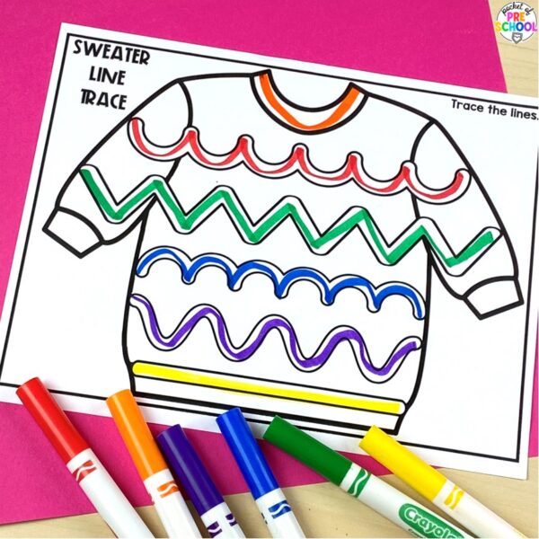 Have a clothing theme in your preschool, pre-k, or kindergarten classroom while learning math and literacy skills.