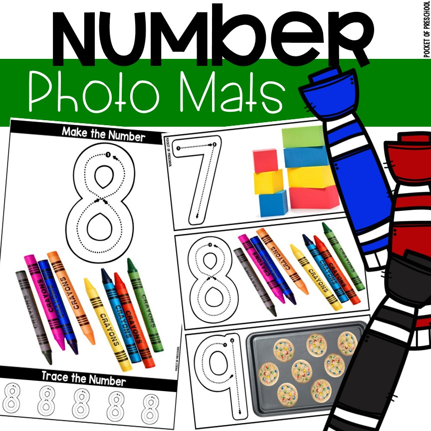 Number Mats Build It BUNDLE - Fine Motor Fun! - Pocket of Preschool