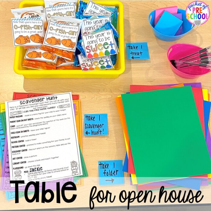 Open House Ideas and Freebies for Preschool, Pre-K, & Kindergarten ...