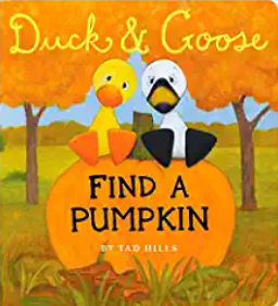 duck and goose find a pumpkin