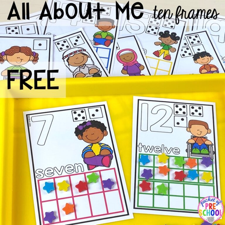 All About Me Activities - Pocket of Preschool