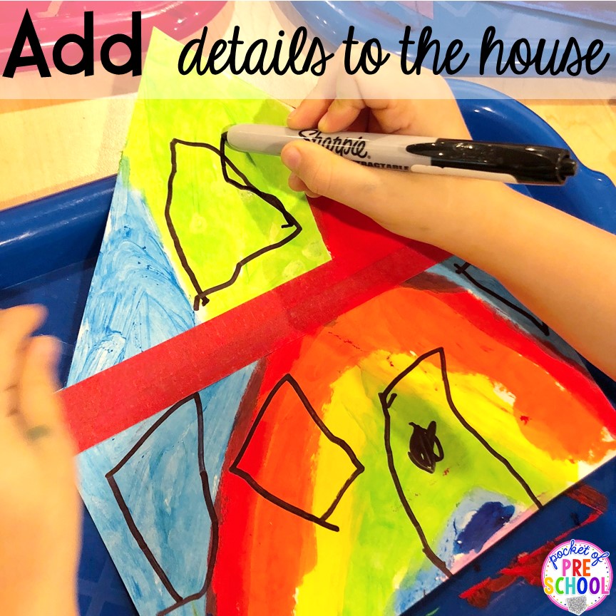 Community map mural - fun for a community helper theme, family theme, or teach map skills. Perfet for preschool, pre-k, or kindergarten.
