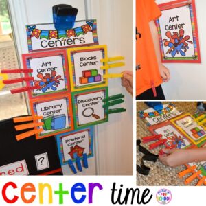 Center time management ideas and tricks for the preschool, pre-k, and kindergarten classroom.