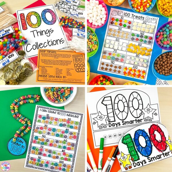 Learn about the numbers to 100 with this printable math unit designed for preschool, pre-k, and kindergarten students.