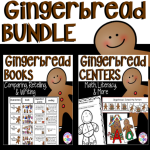 Grab all the gingerbread themed resources designed for preschool, pre-k, or kindergarten students.
