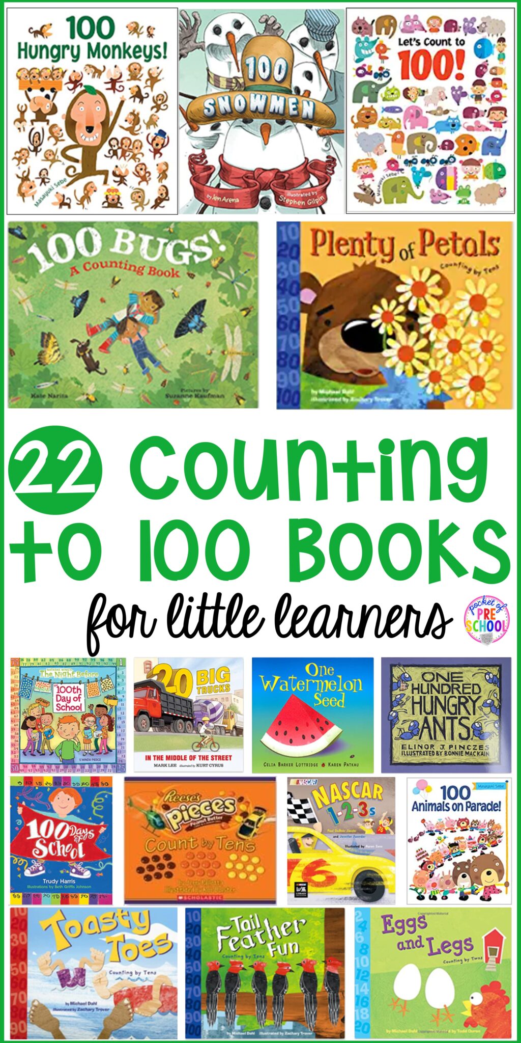 22 Counting to 100 Books for Little Learners - Pocket of Preschool